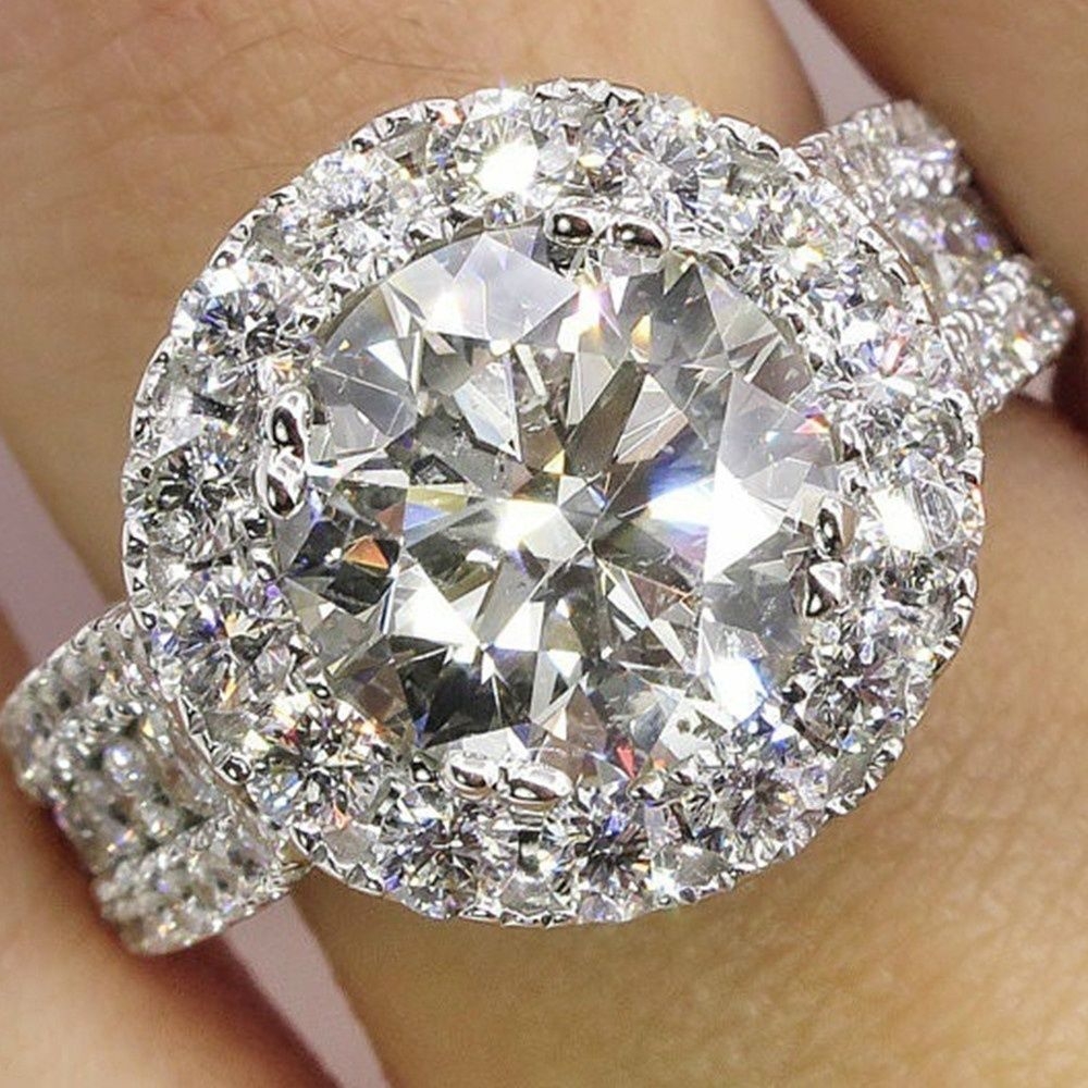 Buy Generic Diamond Platinum-plated Ring - Silver online | Jumia Ghana
